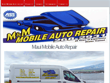 Tablet Screenshot of mobilemauimechanic.com